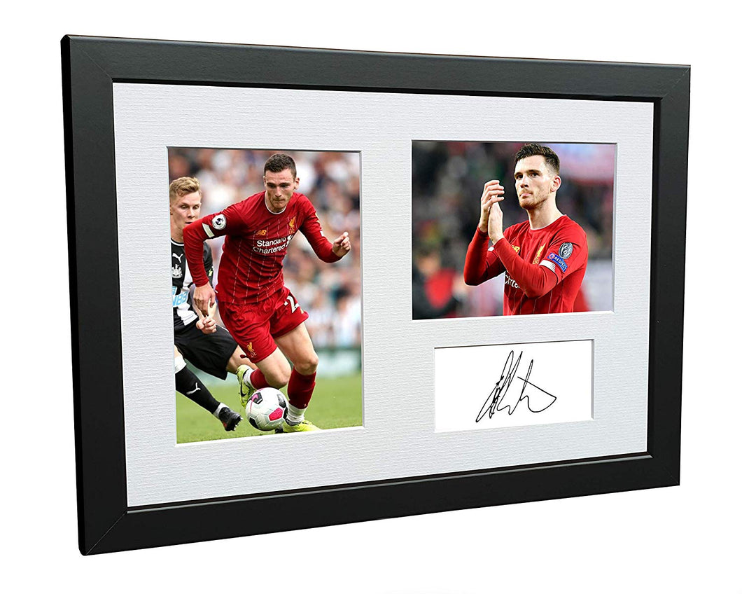 Andrew Robertson Signed Liverpool Autographed Photo Photograph Picture Frame Soccer