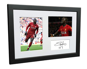 Sadio Mane Signed Liverpool Autographed Photo Photograph Picture Frame Soccer