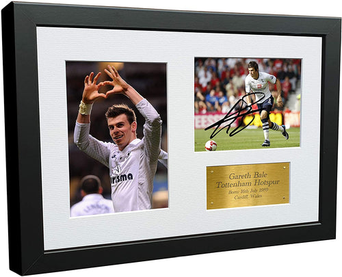 Signed Gareth Bale Tottenham Hotspur Spurs Autographed Photo Photograph Picture Frame Gift 12x8 G