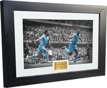 Load image into Gallery viewer, A4 PREMIER LEAGUE WINNERS 2022 Manchester City Ilkay Gundogan Jesus Autographed Signed Photo Photograph Picture Frame Football Soccer Poster Gift 10x8
