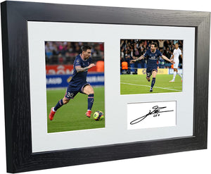 12x8 A4 Lionel Messi PSG Paris Saint-Germain Signed Autograph Photo Photograph Picture Frame Poster Gift
