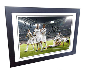 12x8 A4 Signed Cristiano Ronaldo Sergio Ramos Real Madrid Autographed Photo Photograph Picture