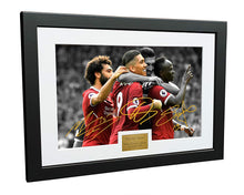 Load image into Gallery viewer, FAB THREE - Roberto Firmino Mohamed Mo Salah Sadio Mane Signed Liverpool FC Photo Picture