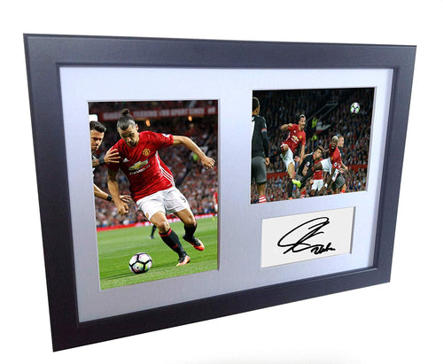 Signed Zlatan Ibrahimovic Manchester United Autograph Photo Photograph Picture A4