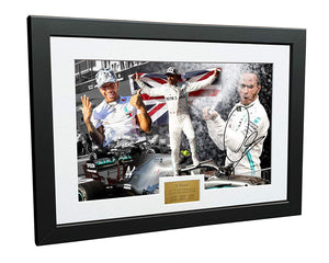 "6 Times World Champion" Lewis Hamilton Photo Photograph Picture Motor Sport Formula 1 F1