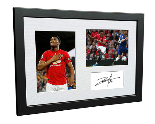Signed Anthony Martial Manchester United Photo Photograph Picture Frame Football Soccer Poster