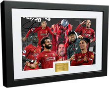 Load image into Gallery viewer, 2019 2020 PREMIER LEAGUE CHAMPIONS Signed Liverpool Henderson Klopp Salah Firmino Dijk Photo Picture Soccer