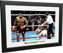 Load image into Gallery viewer, Mike Tyson vs Michael Spinks &#39;91 SECOND KNOCKOUT&#39; 12x8 A4 Autographed Signed Photo Photograph Picture Frame Boxing Gift