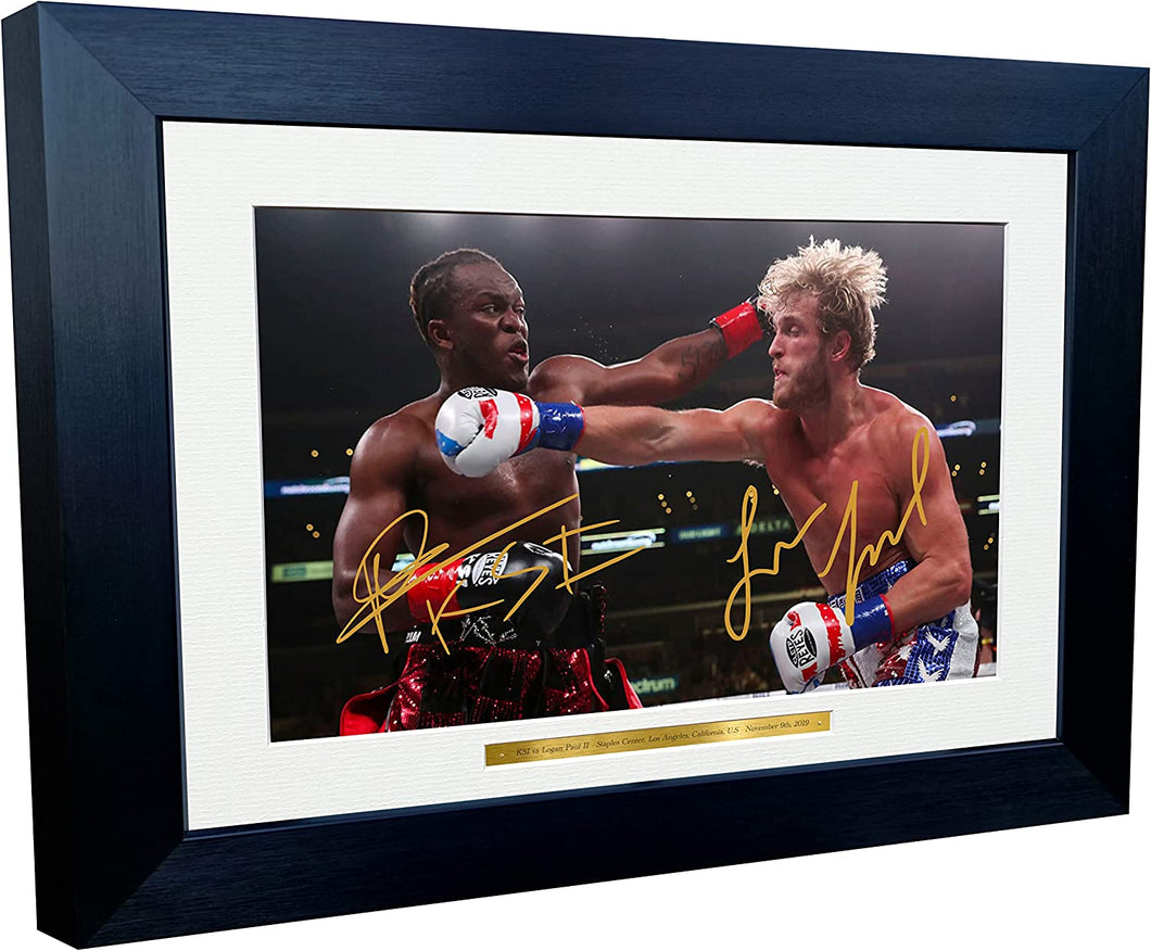 Kitbags & Lockers KSI Logan Paul Staples Center Misfits Boxing Reprint 12x8 A4 Autographed Signed Photo Photograph Picture Frame Boxer Gift Poster