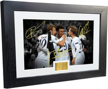 Load image into Gallery viewer, Large A3 &quot;Tottenham Hotspur vs Madrid 3-1&quot; Signed Harry Kane Dele Alli Eriksen Spurs Photo Picture