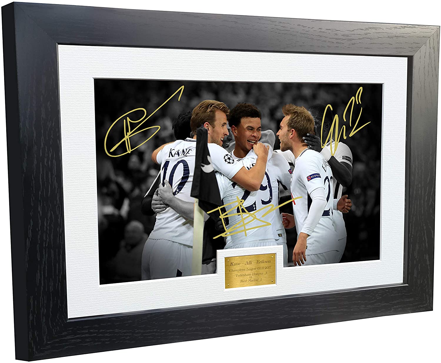 Christian Eriksen - Tottenham Hotspur hot FC - 20x16in signed photo montage - Spurs memorabilia, gift, display