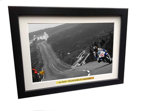 Signed Guy Martin "Creg-Ny-Baa." Autographed Photograph Photo Picture Memorabilia A4