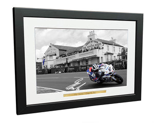 Signed Guy Martin "Creg-Ny-Baa." Autographed Photograph Photo Picture Frame Gift