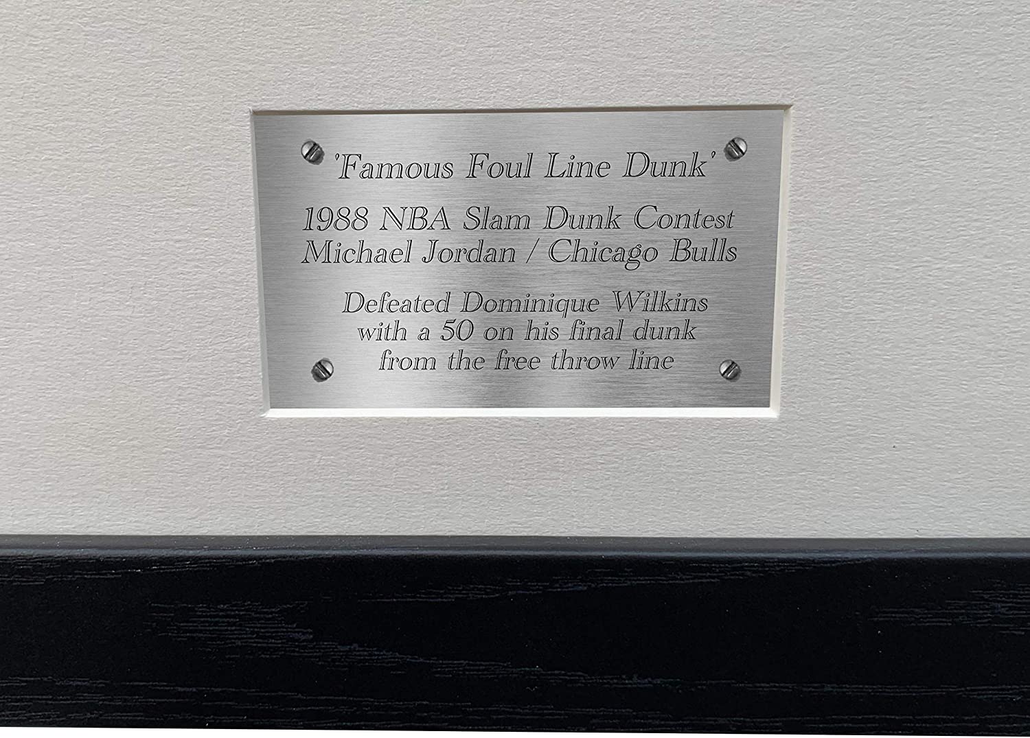 SUPER A3+ SIZE Signed Famous Foul Line Dunk 1988" Michael Jordan Chicago Bulls Autographed Photo Photograph Picture Frame NBA Basketball Poster Gift S