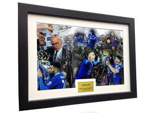 Leicester City "PREMIER LEAGUE WIN" Ranieri Mahrez Vardy Drinkwater Kante Okazaki Photo Picture