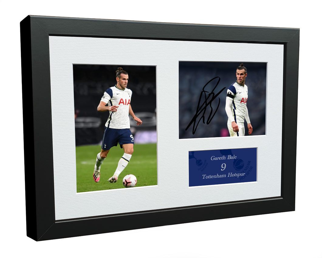 Signed Gareth Bale Tottenham Hotspur Spurs Autographed Photo Photograph Picture Frame Gift 12x8 B