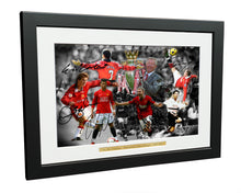 Load image into Gallery viewer, Signed &quot;FERGUSON YEARS&quot; Cantona-Ronaldo-Beckham-Giggs-Rooney-Scholes Manchester United Photo Picture